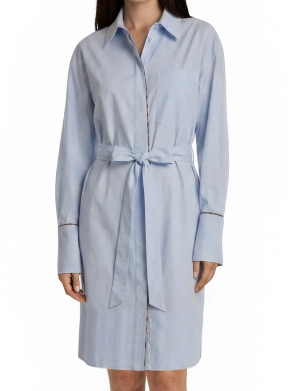 Burberry Ivery Belted Shirt Dress - Size 2 - New with Tags!